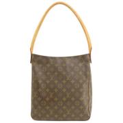 Pre-owned Canvas handbags Louis Vuitton Vintage , Brown , Dames