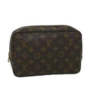 Pre-owned Canvas clutches Louis Vuitton Vintage , Brown , Dames