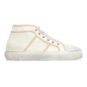 Mid-Top Sneakers Stijlvol Comfortabel Casual Dolce & Gabbana , Beige ,...