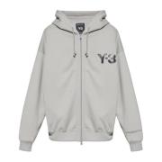 Rits hoodie Y-3 , Gray , Unisex