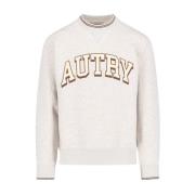 College-geïnspireerde sweatshirt met geribbelde randen Autry , Gray , ...