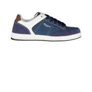 Blauwe Polyester Sneaker met Veters en Logo Carrera , Blue , Heren