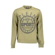 Groen Logo Langemouwensweatshirt Plein Sport , Green , Heren