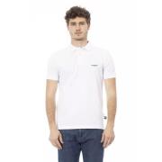 Chique wit katoenen poloshirt Baldinini , White , Heren