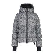 Gedrukte Steppjacke met Logo Patch Bogner , Gray , Dames