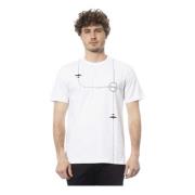 Heren T-shirt Lente/Zomer Collectie Trussardi , White , Heren