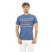 Elegant Blauw Kort T-Shirt Baldinini , Blue , Heren