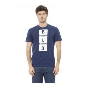 Trend T-shirt met Logo Patroon Baldinini , Blue , Heren