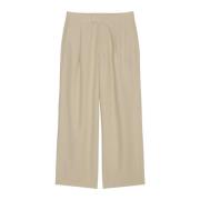 Geplooide cropped broek Marc O'Polo , Beige , Dames