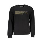 Slim Fit Sweatshirt van Geborsteld Katoen Guess , Black , Heren