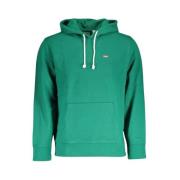 Groen Hoodie met Katoenen Logo Levi's , Green , Heren