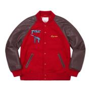 Beperkte oplage Aeon Flux Varsity Jacket Supreme , Red , Heren