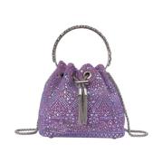 Rhinestone Clutch Tas Alma EN Pena , Purple , Dames