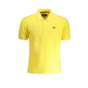 Gele Katoenen Polo Shirt met Korte Mouwen La Martina , Yellow , Heren