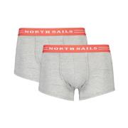 Grijze Katoenen Ondergoed Boxershorts North Sails , Gray , Heren