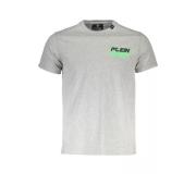 Grijs Katoenen T-shirt met korte mouwen Plein Sport , Gray , Heren