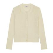 Cardigan regular Marc O'Polo , White , Dames