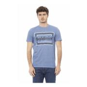 Trend T-shirt met Logo Patroon Baldinini , Blue , Heren