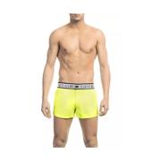 Gele Micro Zwemshorts Bikkembergs , Yellow , Heren