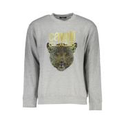 Elegant Grijs Designer Sweatshirt Cavalli Class , Gray , Heren