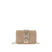 Juwelenvlak Schoudertas Alma EN Pena , Beige , Dames