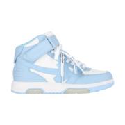 Blauwe High-Top Sneakers Off White , Blue , Heren