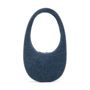 Blauwe Denim Tote Tas Coperni , Blue , Dames