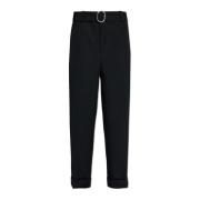 Broek met riem Jil Sander , Black , Heren