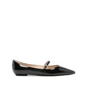 Zwarte platte Mary Janes schoenen Stuart Weitzman , Black , Dames