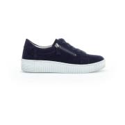 Blauwe Suède Sneakers Gabor , Blue , Dames