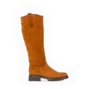 Elegante bruine nubuck rijlaarzen Gabor , Brown , Dames