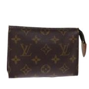 Pre-owned Canvas pouches Louis Vuitton Vintage , Brown , Dames