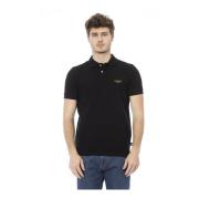 Trend Polo Shirt met Logo Baldinini , Black , Heren