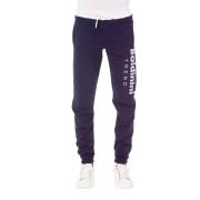 Chique Paarse Fleece Sportbroek Baldinini , Purple , Heren