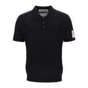 Wollen Polo Shirt Golden Goose , Black , Heren