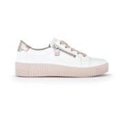 Witte Leren Graan Sneakers Gabor , White , Dames