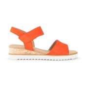 Oranje Suède Sandalen Gabor , Orange , Dames