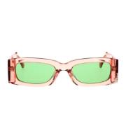 Urban Style Zonnebril met Groene Lenzen Gcds , Pink , Unisex