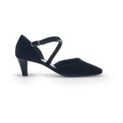 Zwarte leren avondpumps Gabor , Black , Dames