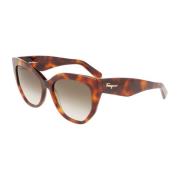 Bruin Gradient Havana Zonnebril Sf1061S Salvatore Ferragamo , Brown , ...