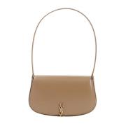 Demi Lune Hobo Tas Saint Laurent , Brown , Dames