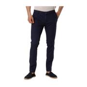 Extra Slim Chino Broek Marineblauw Mason's , Blue , Heren