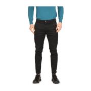 Osaka Style Chino Broek Zwart Mason's , Black , Heren