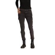 Curvy Fit Cargo Broek Zwart Mason's , Black , Dames