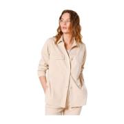 Beige Jersey Field Jacket Mason's , Beige , Dames