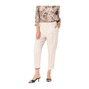 Zomer Dames Chino Jogger Broek Mason's , Beige , Dames