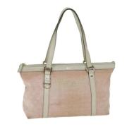 Pre-owned Canvas totes Gucci Vintage , Pink , Dames