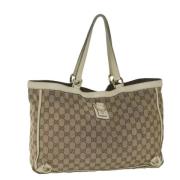 Pre-owned Canvas totes Gucci Vintage , Brown , Dames