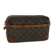 Pre-owned Canvas clutches Louis Vuitton Vintage , Brown , Dames