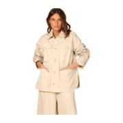 Florance Dames Field Jacket met Borduurwerk Mason's , Beige , Dames